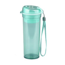 特百惠晶彩茶韵随心杯 400ML 薄荷蓝